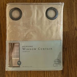 WORLD MARKET Dupioni Window Curtain champagne 96”